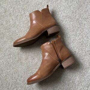 Lucky Brand Women’s Brown Leather Ankle Boots Size 8.5